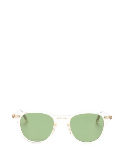 Garrett Leight 햄튼 라운드 프레임 선글라스 In Green