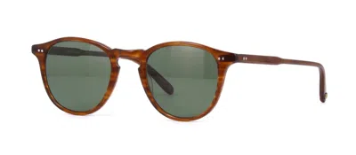 Pre-owned Garrett Leight Hampton Sun Demi Blonde/green G15 Polarize (db/g15plr) Sunglasses In Green G15 Polarized