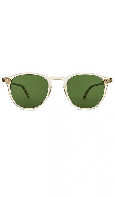 Garrett Leight Hampton Sun In Champagne,pure Green