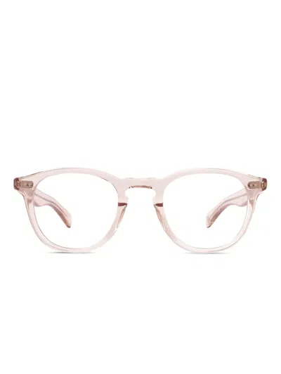 Garrett Leight Hampton X Round Glasses In Pink