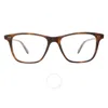 Garrett Leight Hayes Demo Square Unisex Eyeglasses 1141 Spbrnsh 50