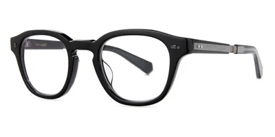 Garrett Leight James C Bk-gm Men's Glasses Black Size 46 - Free Lenses - Blue Light Block Available