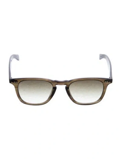 Pre-owned Garrett Leight Jenni Kayne Wayfarer Sunglasses In Clear/green