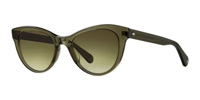 Garrett Leight Jess Sun Wil/fog Men's Sunglasses Green Size 50