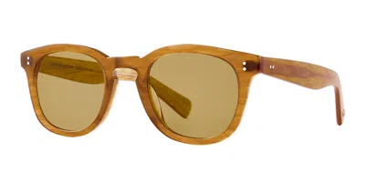 Garrett Leight Kinney Ii Sun Bt/sfpm Men's Sunglasses Brown Size 47