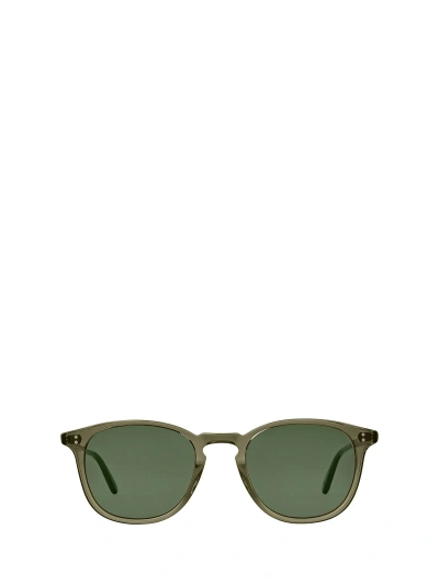 Garrett Leight Kinney Sun Bio Deep Olive/semi-flat Pure G15 Sunglasses