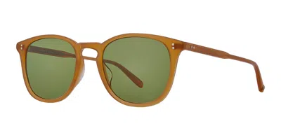 Garrett Leight Kinney Sun Sus/sfpgn Men's Sunglasses Brown Size 49 In Green