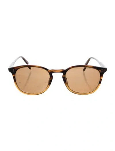 Pre-owned Garrett Leight Kinney Wayfarer Sunglasses In Brown