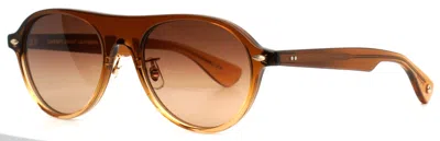 Pre-owned Garrett Leight Lady Eckhart Gof Cadg Golden Fade Unisex Sunglasses 50-20-145 In Cadg California Dream Gradient