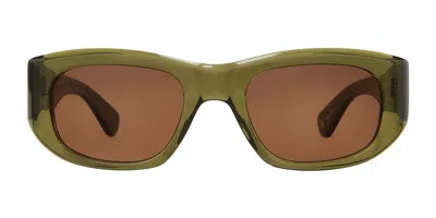 GARRETT LEIGHT LAGUNA SUN WIL/O MEN'S SUNGLASSES GREEN SIZE 50