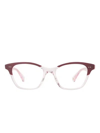 Garrett Leight Lily Square-frame Glasses In Neutral