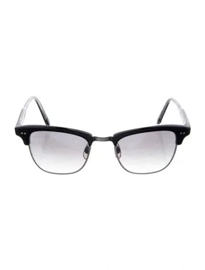 Pre-owned Garrett Leight Lincoln Wayfarer Sunglasses In Black