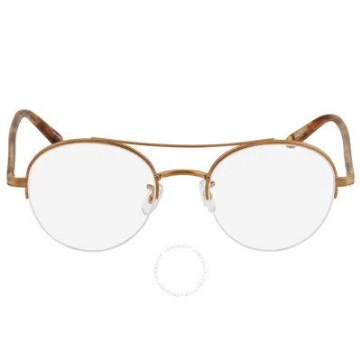 Garrett Leight Manchester Demo Round Unisex Eyeglasses 3037 Bg-fet 48 In Brown