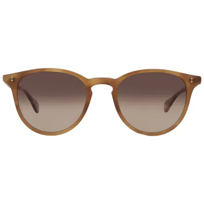 Garrett Leight Manzanita Sun California Dream Gradient Oval Sunglasses 2151 Emt/cadg 50 In Brown