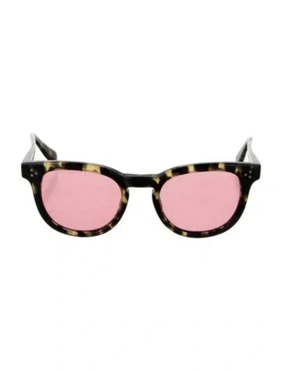 Pre-owned Garrett Leight Mark Mcnairy Wayfarer Sunglasses In Black
