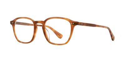 Garrett Leight Markus Hbt Men's Glasses Tortoiseshell Size 47 - Free Lenses - Blue Light Block Available In Brown