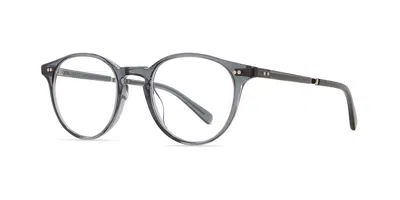 Garrett Leight Marmont C Desa-plt Men's Glasses Blue Size 47 - Free Lenses - Blue Light Block Available In Gray