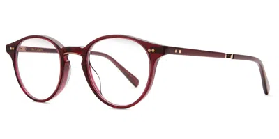 Garrett Leight Marmont C Rxbry-18krg Men's Glasses Red Size 47 - Free Lenses - Blue Light Block Available In Brown