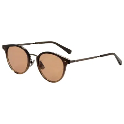 Garrett Leight Marmont Combo S Unisex Opticals In Brown