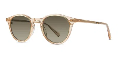 Garrett Leight Marmont Ii S Dun-wg/smky Men's Sunglasses Brown Size 48 In Gold