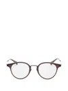 Garrett Leight 마몽 라운드 프레임 안경 In Brown