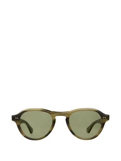 Garrett Leight Mcnally Round-frame Sunglasses In Green