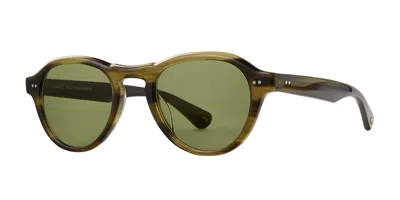 Garrett Leight Mcnally Sun Dgfr/lim Men's Sunglasses Green Size 48