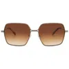 Garrett Leight Meadow Sun Brunette Square Ladies Sunglasses 4067 Atg-vinbrt/brntg 56 In Brown