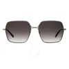Garrett Leight Meadow Sun Silver-barolo/waning Moon Gradient Sunglasses
