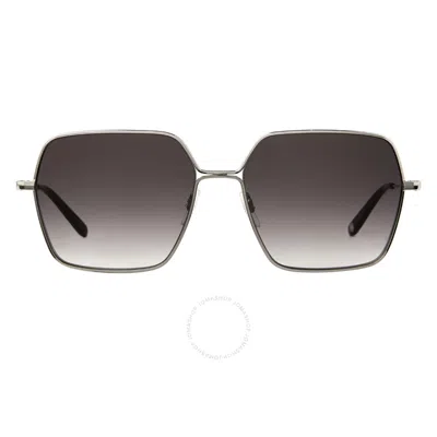 GARRETT LEIGHT GARRETT LEIGHT MEADOW SUN WANING MOON GRADIENT SQUARE LADIES SUNGLASSES 4067 SV-BAR/WMNG 56
