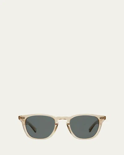 Garrett Leight Men's Brooks X Sun Keyhole-bridge Square Sunglasses In Pink