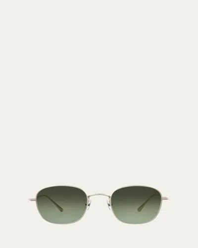 Garrett Leight Men's Cascade Metal Sunglasses In Sv