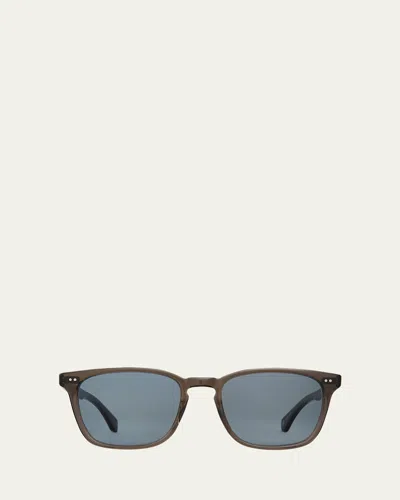 Garrett Leight Men's Earvin Acetate Square Sunglasses In Pink
