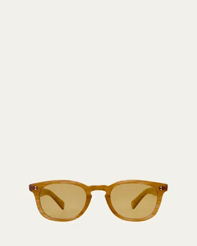 Garrett Leight Men's Kinney Ii Round Sunglasses In Bt