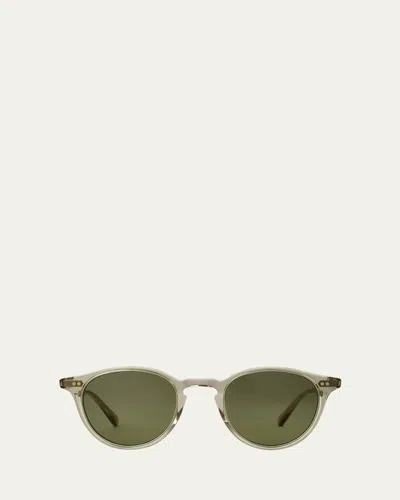 Garrett Leight Men's Marmont Ii Acetate Round Sunglasses In Pink