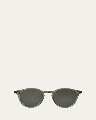 Garrett Leight Men's Marmont Ii Acetate Round Sunglasses In Pink