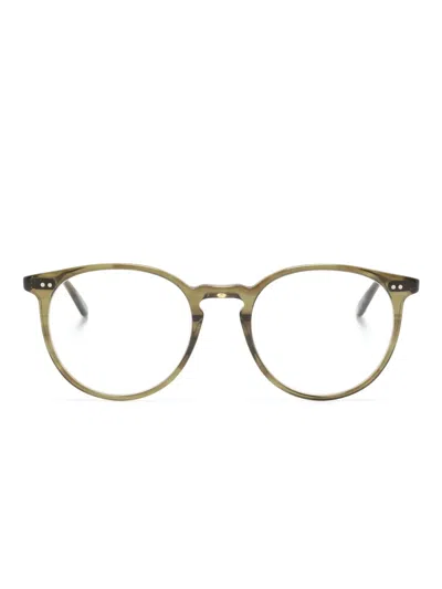 Garrett Leight Morningside Round-frame Glasses In Green