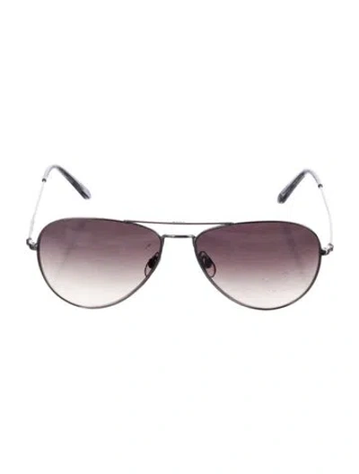 Pre-owned Garrett Leight Mr. Leight Aviator Sunglasses