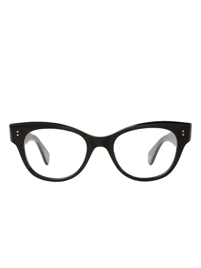 Garrett Leight Octavia Cat-eye Glasses In Black