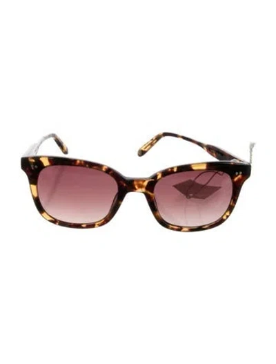 Pre-owned Garrett Leight Oversize Gradient Sunglasses In Brown