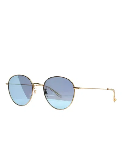 Garrett Leight Paloma Round-frame Sunglasses In Gold