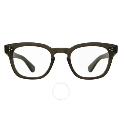 Garrett Leight Regent Demo Square Unisex Eyeglasses 1098 Blgl 47 In Green