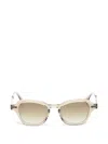 Garrett Leight 렐 기하학 프레임 선글라스 In Brown