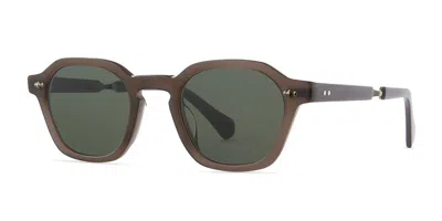 Garrett Leight Rell S Tru-pw/selg15 Men's Sunglasses Brown Size 46