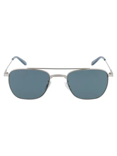 Garrett Leight Riviera Sunglasses In Silver Steel