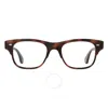 Garrett Leight Rodriguez Demo Rectangular Unisex Eyeglasses 1124 Spbrnsh 48