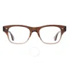 Garrett Leight Rodriguez Demo Square Unisex Eyeglasses 1124 Gof 48