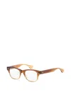 Garrett Leight 로드리게스 스퀘어 프레임 안경 In Brown