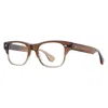 Garrett Leight Rodriguezgolden Fade In Brown