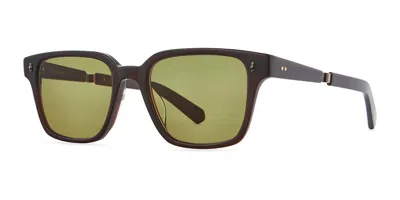 Garrett Leight Roland S Cgnac-cg/sfolv Men's Sunglasses Brown Size 52 In Black